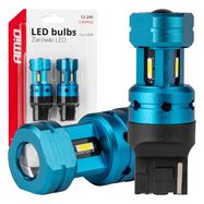 LED bulbs CANBUS T20 7440 W21W 4SMD 1860 White 12V 24V AMIO-04254, AMiO