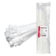 White cable ties 4.8×350mm 100 pcs. AMIO-04312, AMiO