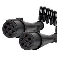 Spring cable TIR 2x 7 PIN type N 5m 24V AMIO-04380, AMiO