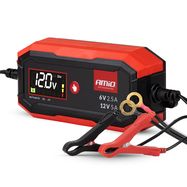 Digital battery charger AGM GEL STD LiFePo4 MAX 5A 6/12V PRO AMIO-04527, AMiO