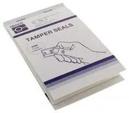 LABEL, TAMPERPROOF, 20.32MM DIAMETER, RED/WHITE, PK300