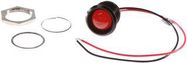 LED INDICATOR, PANEL, 22MM, RED, 28VDC