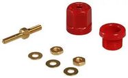 TEST RECEPTACLE, PIN-RECEPTACLE, 25A, WW, RED