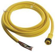 CIRCULAR CABLE, 5POS PLUG-PIGTAIL, 3.66M