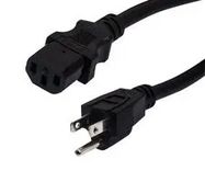 POWER CORD, NEMA 5-15P/60320 C13, 15FT