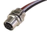 SENSOR CORD, 4P M12 RCPT-FREE END, 11.8"