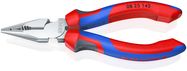 KNIPEX 08 25 145 Needle-Nose Combination Pliers with comfort handles chrome-plated 145 mm