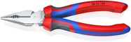 KNIPEX 08 25 185 Needle-Nose Combination Pliers with comfort handles chrome-plated 192 mm