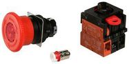 EMERGENCY STOP SWITCH, SPST-NC / SPST-NO, 24V