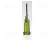 Needle: steel; 1.5"; Size: 14; straight; Mounting: Luer Lock METCAL