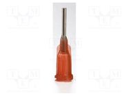 Needle: steel; 1.5"; Size: 15; straight; Mounting: Luer Lock METCAL