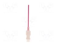 Needle: plastic flexible; 1.5"; Size: 18; straight; polypropylene METCAL