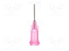 Needle: steel; 0.5"; Size: 20; straight; Mounting: Luer Lock METCAL