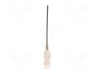 Needle: plastic flexible; 1.5"; Size: 22; straight; polypropylene METCAL