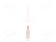 Needle: plastic flexible; 1.5"; Size: 25; straight; polypropylene METCAL