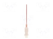 Needle: plastic flexible; 1.5"; Size: 25; straight; polypropylene METCAL