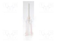 Needle: steel; 0.25"; Size: 27; straight; Mounting: Luer Lock METCAL