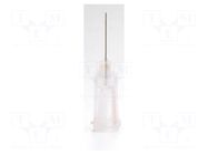Needle: steel; 0.5"; Size: 27; straight; Mounting: Luer Lock METCAL