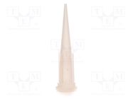 Needle: plastic; 1.25"; Size: 27; straight; UV block METCAL