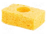 Tip cleaning sponge; for soldering station; 130x78x35mm METCAL