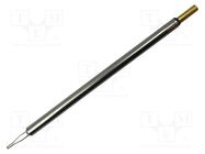 Tip; chisel,elongated; 1.57mm; 471°C; for soldering station METCAL
