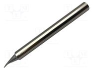 Tip; bent conical; 0.4mm; 421°C; for soldering station METCAL