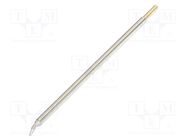 Tip; elongated,bent chisel; 1.78mm; 510°C; for soldering station METCAL