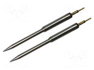 Tip; chisel; 0.8mm; 413°C; for hot tweezers; 2pcs; UltraFine METCAL