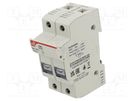 Fuse holder; cylindrical fuses; 8x32mm; for DIN rail mounting DF ELECTRIC