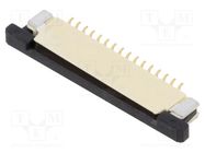 FFC/FPC; F52R; PIN: 16; bottom contacts,ZIF; SMT; 50V; 500mA; 1mm Amphenol Communications Solutions