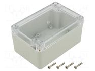 Enclosure: multipurpose; X: 80mm; Y: 120mm; Z: 60mm; ZP; light grey KRADEX