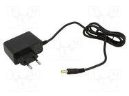 Power supply: switching; mains,plug; 15VDC; 1A; 15W; Out: 5,5/2,5 QOLTEC