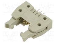 Socket; IDC; male; PIN: 6; straight; THT; 2.54mm; Layout: 2x3; SEK HARTING