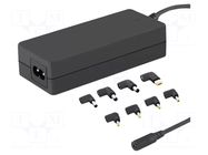 Power supply: switching; 18.5VDC,; 3.5A; 65W; 220÷240VAC QOLTEC