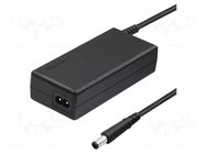 Power supply: switching; 18.5VDC; 3.5A; Out: 7,4/5,0 CENTERPIN QOLTEC