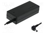 Power supply: switched-mode; 19.5VDC; 4.7A; 90W; for notebooks QOLTEC