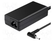 Power supply: switched-mode; 19VDC; 2.1A; Out: 2,5/0,7; 65W QOLTEC