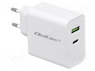 Power supply: switching; mains,plug-in,charger; 5VDC,; 3A; 45W QOLTEC