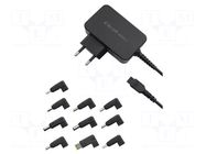 Power supply: switching; mains,universal,plug-in; 19VDC,; 3.42A QOLTEC