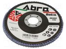 Flap grinding wheels; Ø: 125mm; Øhole: 22.23mm; Granularity: 60 ABRA BETA