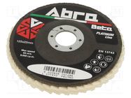 Polishing wheel; Ø: 125mm; Øhole: 22.23mm; felt ABRA BETA