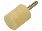 Grinding pin; for polishing metals; felt; with lever ABRA BETA