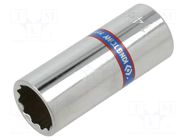 Socket; 12-angles,socket spanner; 14mm; 1/4"; long KING TONY