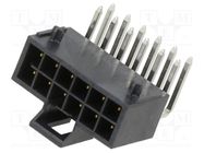 Connector: wire-board; Nano-Fit; PIN: 12; angled; -40÷105°C; socket MOLEX