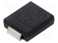 Diode: rectifying; SMD; 400V; 3A; SMC; Ufmax: 1.15V; Ifsm: 100A DIODES INCORPORATED