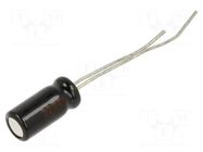 Capacitor: electrolytic; THT; 47uF; 25VDC; Ø5x11mm; Pitch: 2.5mm PANASONIC