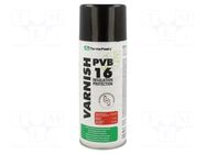 Varnish; transparent; spray; 400ml; LAKIER PVB; Temp: -50÷150°C AG TERMOPASTY