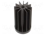 Heatsink; LED; W: 45mm; H: 68mm; black; Shape: round; STAR LED Advanced Thermal Solutions