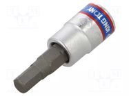 Socket; socket spanner; Bit: Torx®; Size: HEX 5mm; 1/4" KING TONY