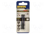 Screwdriver bit; Phillips; PH2; Kind: impact; 2pcs; IMPACT PRO IRWIN